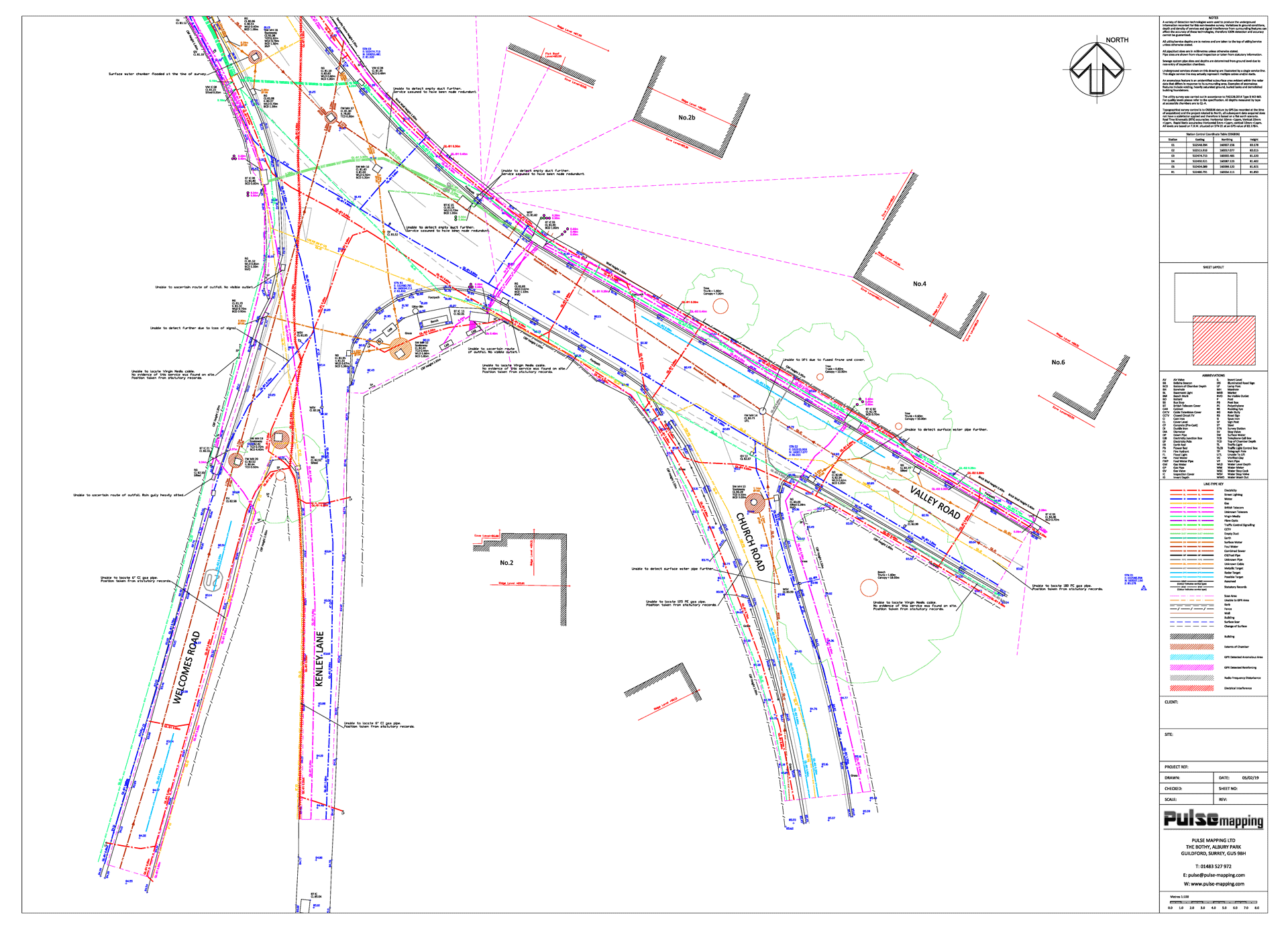 PAS 128 detection of pipes and cables