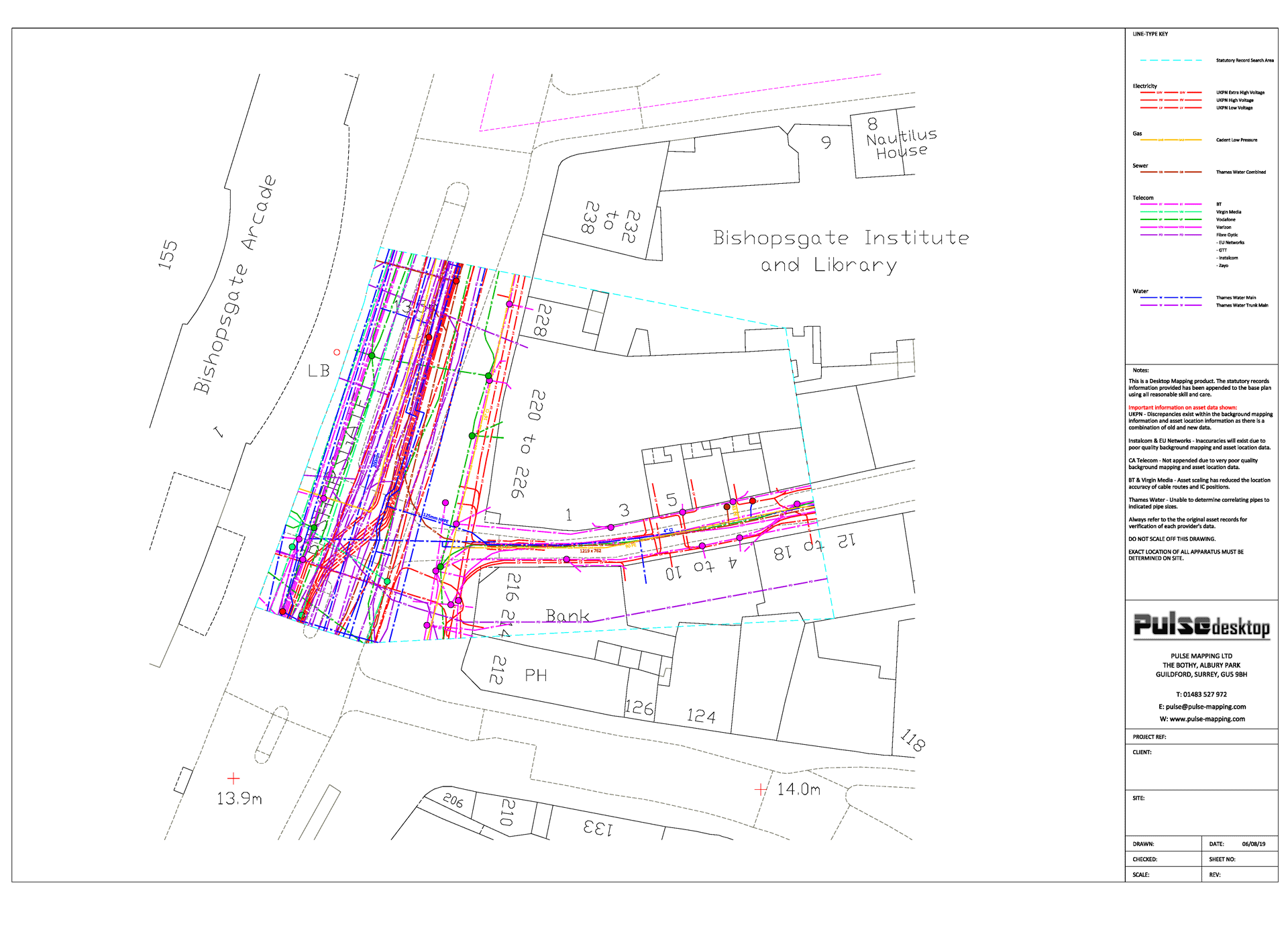 PAS 128 Desktop Mapping in central London
