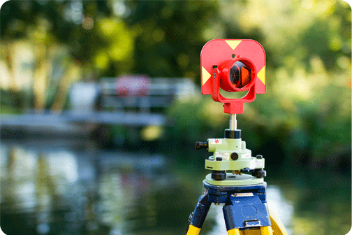 Topographical survey traverse set